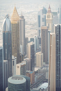 Aerial view of buildings in city