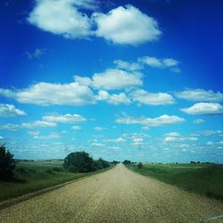 Country road along landscape