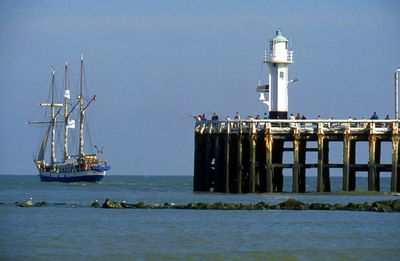 Lighthouse in calm sea