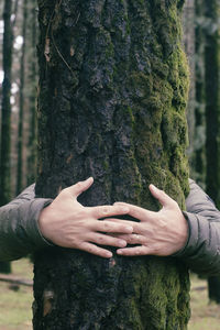 Close-up of hand