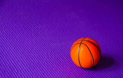 High angle view of basketball 