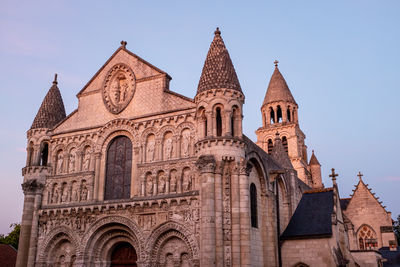 Low angle view of historic building against sky