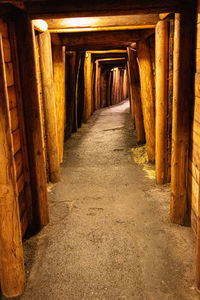 Empty corridor of building