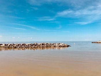 Scenic view of sea against sky