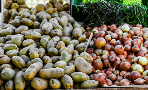 Full frame shot of market stall