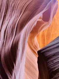 Low angle view of rock formation