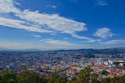 High angle view of cityscape