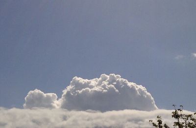 Low angle view of cloudy sky