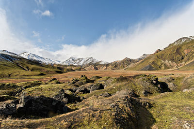 Panoramic view of landscape against sky