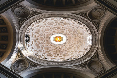 Low angle view of ornate ceiling in building