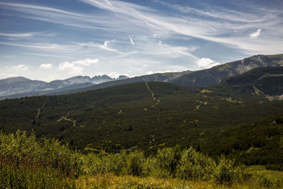 Scenic view of landscape against sky