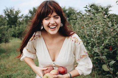 Portrait of a smiling young woman