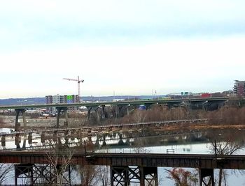 Scenic view of bridge against sky