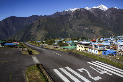 The infamous lukla airport, the start of treks to everest base camp.