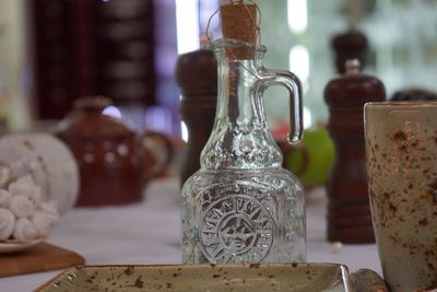 Close-up of object on table