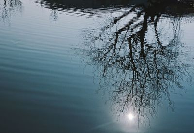 Close-up of water against sky