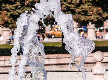 Close-up of water fountain