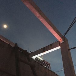 Low angle view of bridge against sky