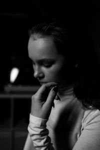 Close-up portrait of a girl