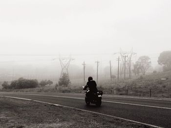 People walking on road