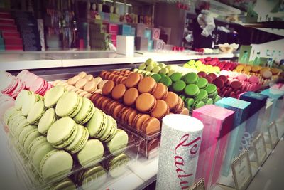 Various vegetables for sale in store
