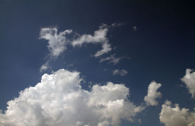 Low angle view of clouds in sky