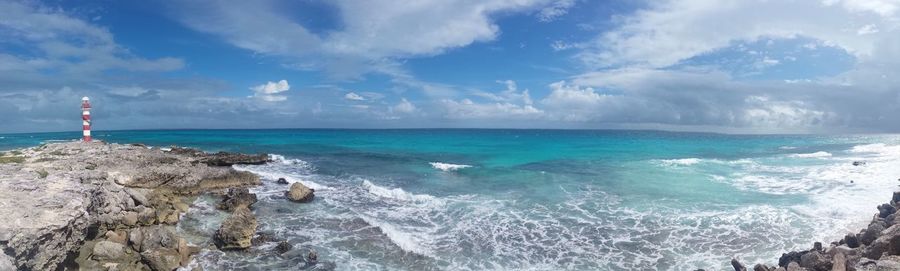 Scenic view of sea against sky