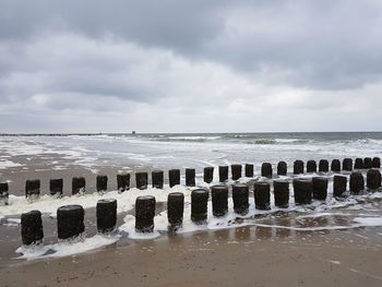 Scenic view of sea against sky