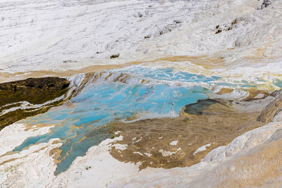 Natural thermal baths in pamukkale, turkey