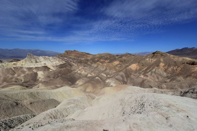 Scenic view of mountains against cloudy sky