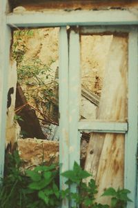 Close-up of weathered wall