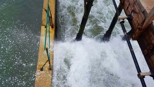 High angle view of water