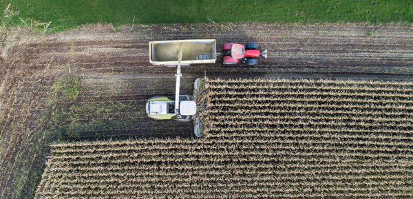 Tractor on field