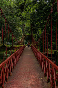 View of suspension bridge