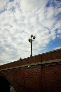 Low angle view of built structure against sky