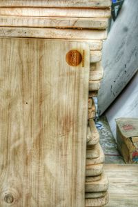 Close-up of wooden plank