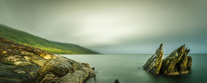 Panoramic view of sea against sky