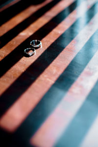 High angle view of black coffee on table