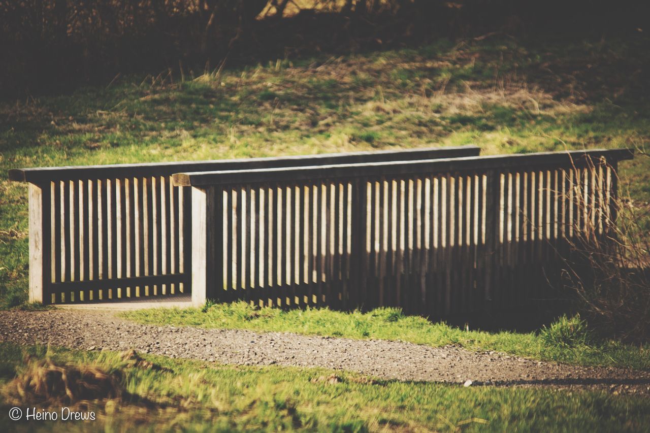 sunlight, grass, plant, shadow, no people, metal, tree, field, day, nature, growth, outdoors