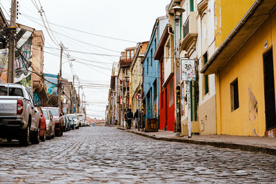 Street amidst buildings in city