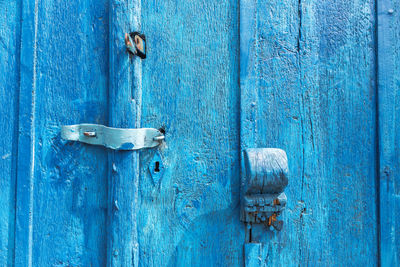 Close-up of closed door