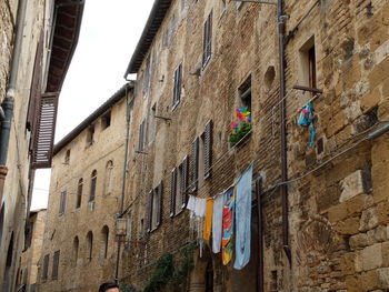 Low angle view of buildings against sky