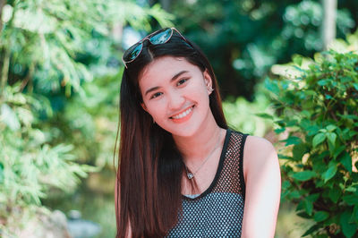 Portrait of a smiling young woman