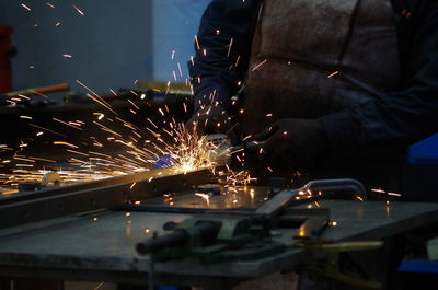 Man working at factory