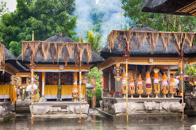 View of temple outside building