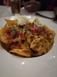 Close-up of food in plate