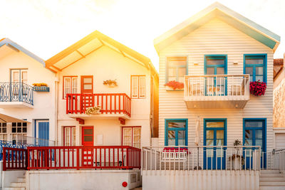 Residential building against sky