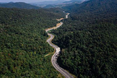 High angle view of landscape