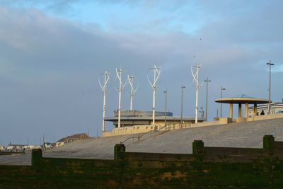 Cleveleys promenade and cafe view from the beach.. star wars filming took place here last year. 