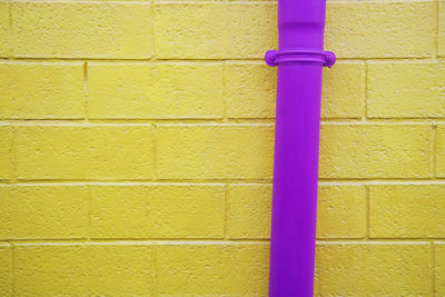 Detail shot of yellow wall